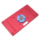 233x117x8mm Aluminum Router Table Insert Plate for Woodworking Benches RT0700C Router Trimmer Red