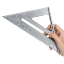 Aluminum Alloy 7 Inch Metric Triangle Angle Ruler Woodworking Square Layout Tool