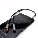 Headphone Splitter Audio Cable Male to 2 Female 3.5mm Audio Splitter Aux Cable Earphone Extension Cable for Mobile Phones