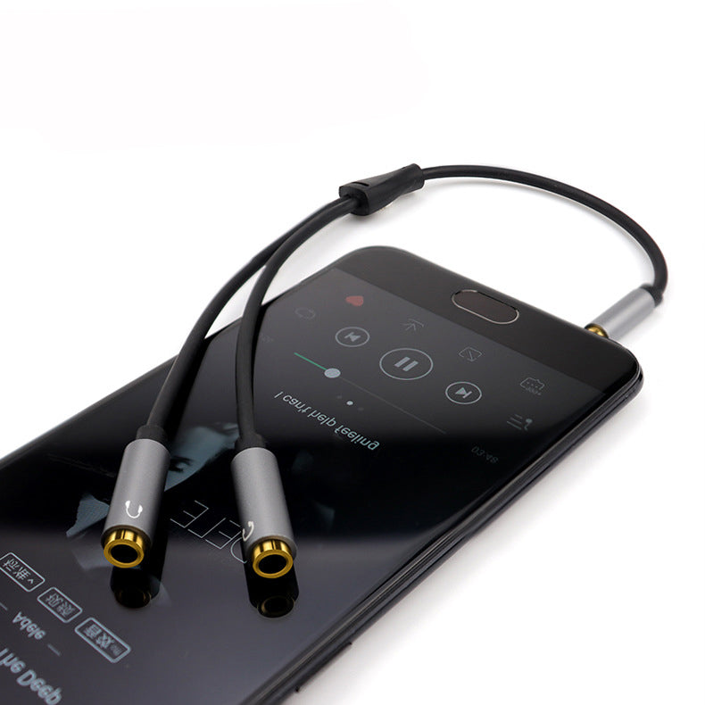 Headphone Splitter Audio Cable Male to 2 Female 3.5mm Audio Splitter Aux Cable Earphone Extension Cable for Mobile Phones