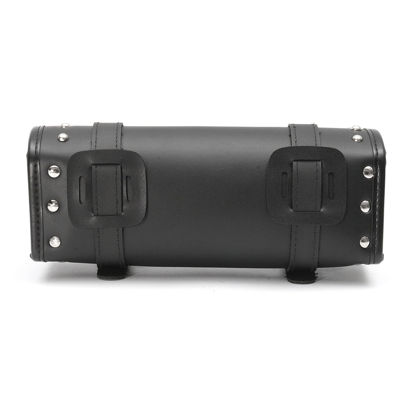 Black Motorcycle Front Rear Fork Tool Saddle Bag For Harley Softail Sportster Dyna