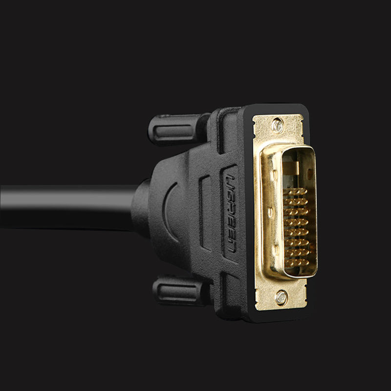 UGREEN DV101 DVI(24+1) To DVI(24+1) Male to Male Cable Video Cable Adapter for Projector TV Computer