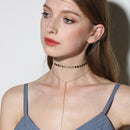 Simple Crystal Necklace Sequins Clavicle Chain Women Choker