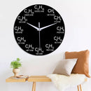 Emoyo ECY062 Chemical Element Table Wall Clock 3D Wall Clock For Home Office Decorations B