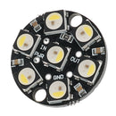 Round 7x 5050 RGBW Cool White LED 6000K With Integrated Drivers Module Board