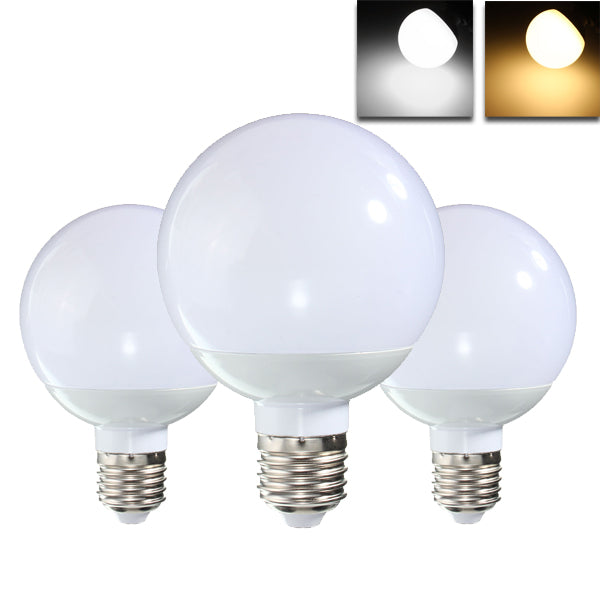E27 8W 18 SMD 5730 LED Warm White Pure White Globe Light Lamp Bulb AC85-265V