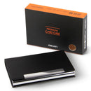 XIAOMI Ecosystem Deli 7628 Portable Magnetic Buckle Business Card Holder PU Leather Name Card Case Business ID Credit Card Case Cover Storage Organizer