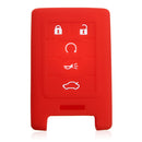 Silicone 5 Button Remote Key Fob Case Cover For Cadillac STS ATS DTS CTS XTS SRX