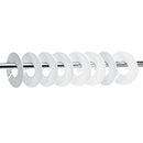 20 Pcs Hangrail Round Size Cloth Hanger Divider Rack Label Accessories Round with Marker