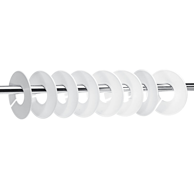 20 Pcs Hangrail Round Size Cloth Hanger Divider Rack Label Accessories Round with Marker