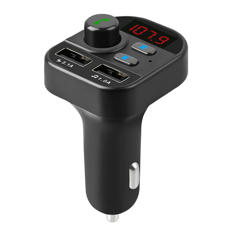 Bakeey Handsfree Wireless Bluetooth 5.0 FM Transmitter Car Charger LCD MP3 Player USB Charger 3.1A Car Accessories Handsfree