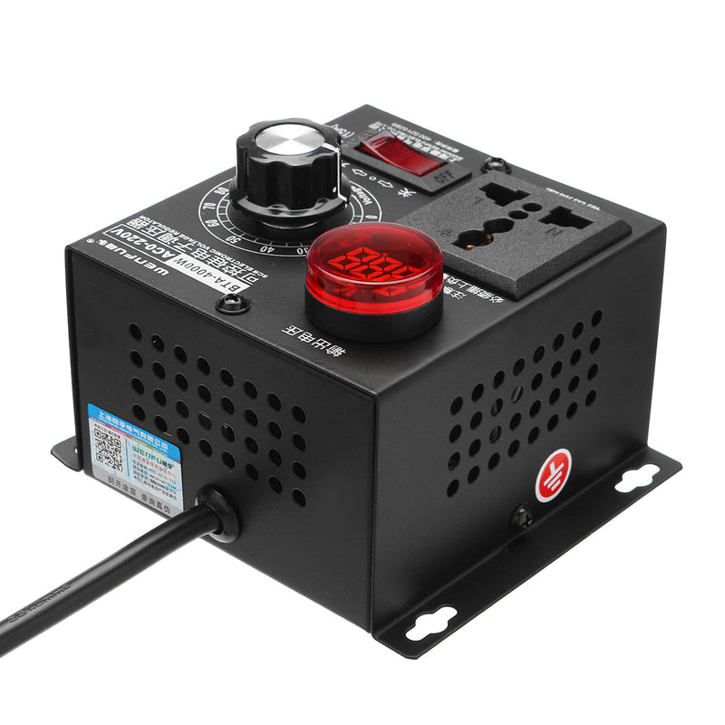 4000W Digital SCR Electronic Regulator Motor Fan Electric Drill Variable Speed Governor Thermostat