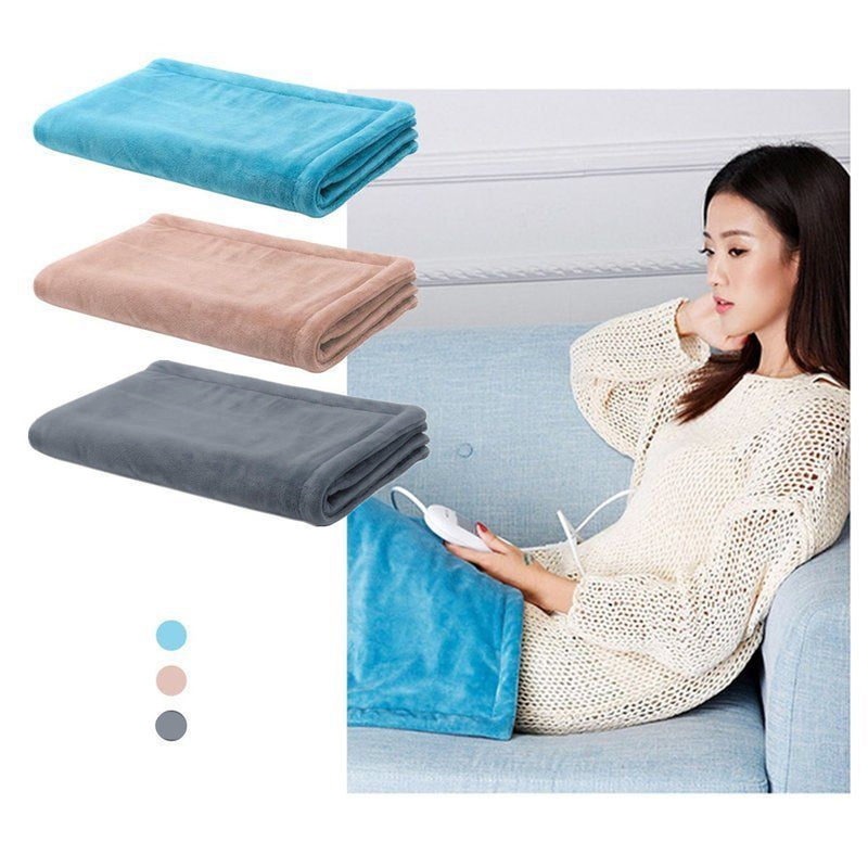 75X45cm Electric Heated Throw Rug Snuggle Warming Blankets 3 Smart Heat Settings