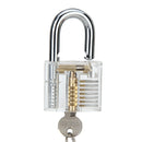 DANIU 3pcs Cutaway Inside View Of Practice Padlock Lock Pick Tools Locksmith Training Skill Tools Set