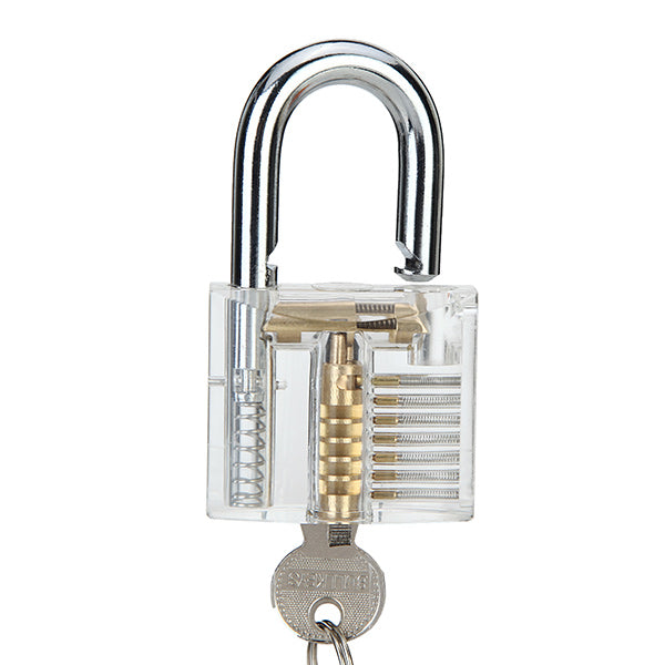 DANIU 3pcs Cutaway Inside View Of Practice Padlock Lock Pick Tools Locksmith Training Skill Tools Set