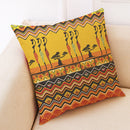 Ethnic Style Cotton Linen Cushion Cover Square Decoration Pillowcase House Decor Pillow Case