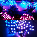 50pcs DC 5V WS2811 RGB Full Color 12mm Pixels Digital Addressable LED String Light IP68