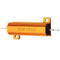 20pcs RX24 50W 10R 10RJ Metal Aluminum Case High Power Resistor Golden Metal Shell Case Heatsink Resistance Resistor