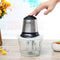 1.2L 220V Electric Meat Grinder Stainless Steel Sausage Maker S-Shaped Double Layer Swirling Razor Blade Processor with Anti Slip Base