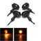 4x Mini Turn Signal Blinker Lights Bulbs & Bracket For Harley Cafe Racer Bobber Chopper
