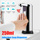 Stainless Steel 250ml  Auto Induction Soap Dispenser IPX7 IR Body Sensing Intelligent Container With Led Light