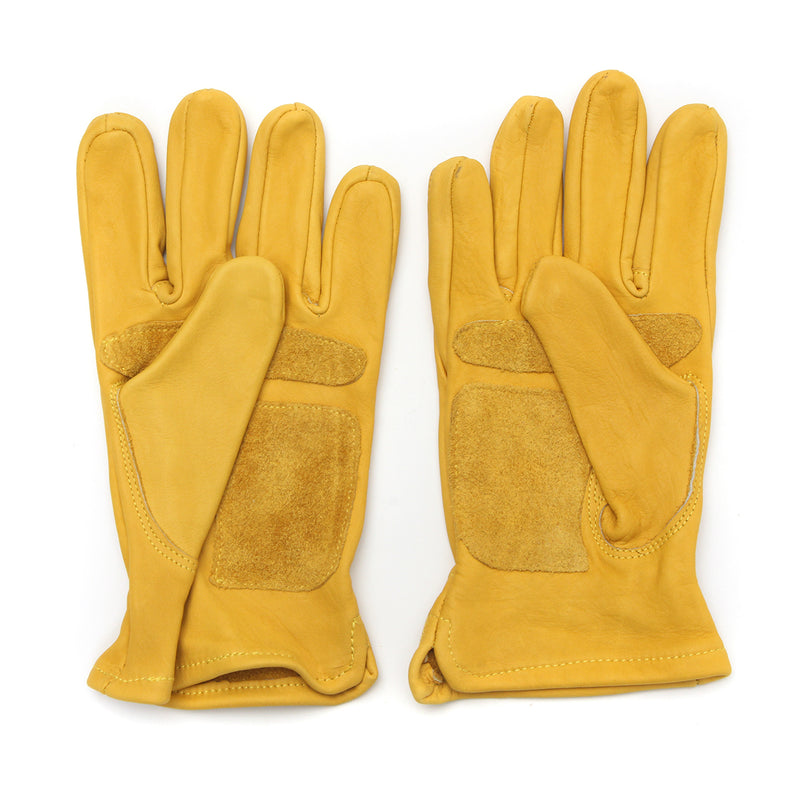 Leather Yellow Motorcycle Motorbike Multifunction Racing Gloves M L XL XXL