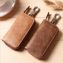 Women Men's Leather Car Key Bag Wallet Car Housekeeper Holder