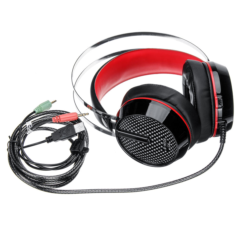 MISDE G6 Gaming Headphone Headset Flexible Stereo 3.5mm USB Interface Bass Headphone