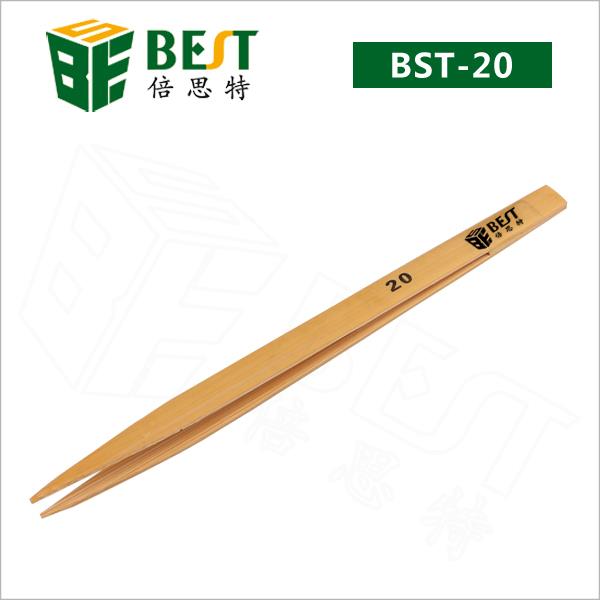 BEST BST-20 Industrial Non-tooth Bamboo Tweezers Anti-loss Tweezer Anti-static