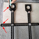 Drill Guide Locator Multifunctional Pocket Hole Jig Tile Opening Hole Locator Punching To