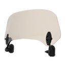 Universal Adjustable Clip On Brown Windshield Extension Spoiler Wind Big Windscreen Deflector For Motorcycle Scooter