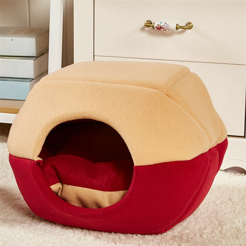 Cat Dog Bed Pet Mat House Foldable Soft Warm Animal Puppy Cave Winter Sleeping Pad