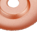 Drillpro 4-1/2 Inch Tungsten Carbide Coating Wood Carving Disc Shaping Disc for Angle Grinder