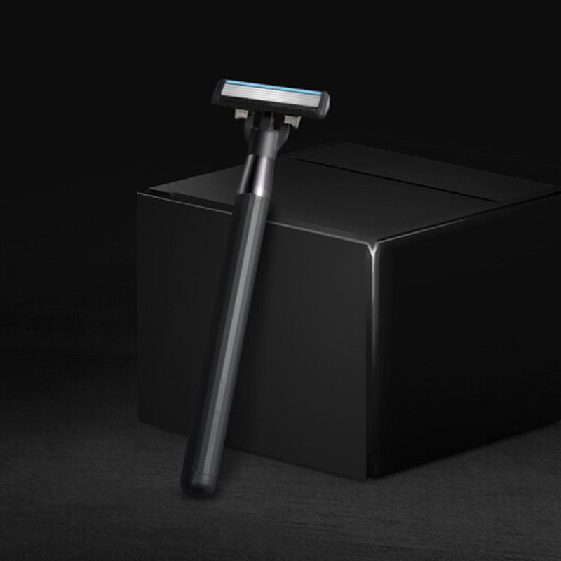 Handx 5-layer Blade Manual Razor Set with 3 Cutter Heads Sharp Shavor Dry Wet Shaving