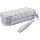 Waterproof Nylon Double Layer Data Cable Charging Treasure Storage Bag Cable Bag Case Organizer Earphone Bag
