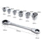 R'DEER Socket Wrench Set Universal Ratchet Wrench Double End Socket Adapter