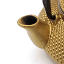 300ml Black/Gold Cast Iron Kettle Japanese Style Teapot with Strainer Tea Pot