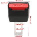 Pair Car Seat Belt Alarm Stopper Buckle Insert Clips Extender Accident Eliminator