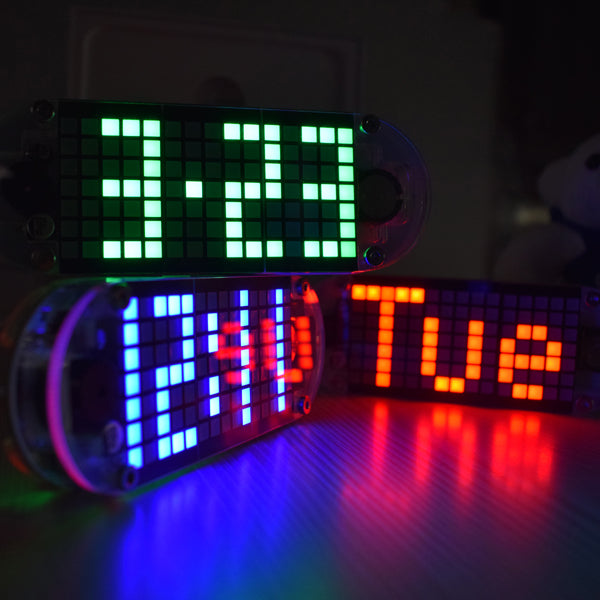 Geekcreit DIY DS3231 Touch Key Precision High Brightness LED Dot Matrix Display Alarm Clock Kit