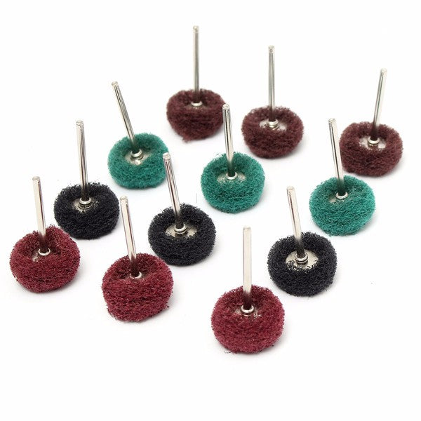 12pcs Grinding Buffing Polishing Wheel 25mm Abrasive Wheel Set For Rotary Tool