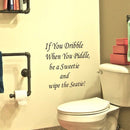 Waterproof Removable Toilet Seat Cover Sticker If You Dribblre Bathroom Wall Decal Home Decor