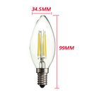 E14 LED Bulb 4W COB Pure White/Warm White Edison Retro Filament Candle Light Lamp AC 220V