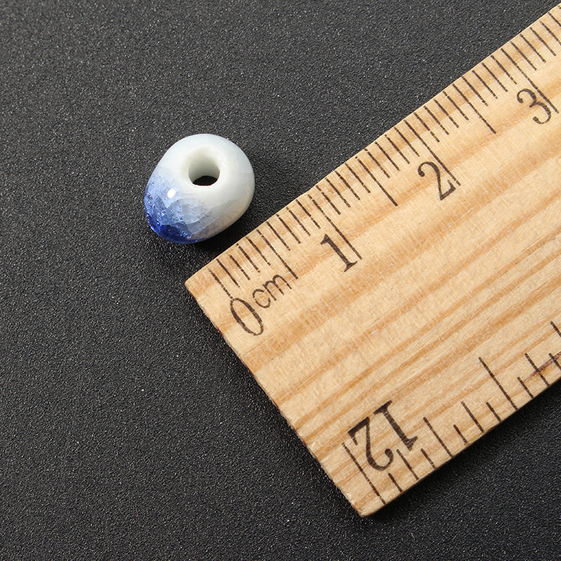 5Pcs 8mm Round Frozen Ceramic Loose Beads Handmade DIY Jewelry Making