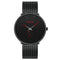 STRYVE S9501 Fshion Men Simple Dial Full Mesh Steel Strap Independent second Dial Quartz Watch
