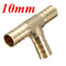 6mm 8mm 10mm 12mm Brass T Piece 3 Way Fuel Hose Joiner Connector For Air Oil Gas