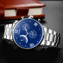 Full Steel Men Wrist Watch Business Style Decorative Dials Stainless Steel Quartz Watches