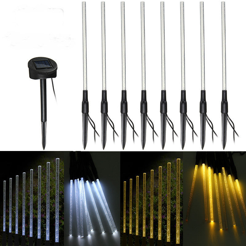 Solar Power Acrylic Bubble LED Light Outdoor Garden Lawn Landscape Lamp Decor