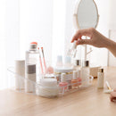 Plastic Makeup Organizer Desktop Cosmetic Holder Display Case Storage Box