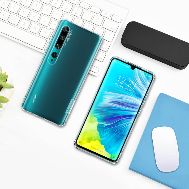 NILLKIN Translucent Shockproof Non-slip Soft TPU Protective Case for Xiaomi Mi Note 10 / Xiaomi Mi Note 10 Pro / Xiaomi CC9 Pro