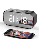 YUNDOM BT501 Wireless Bluetooth 5.0 Speaker Double Alarm Clock FM Radio HiFi Music Column Subwoofer Hands-free Call Mirror Screen Display